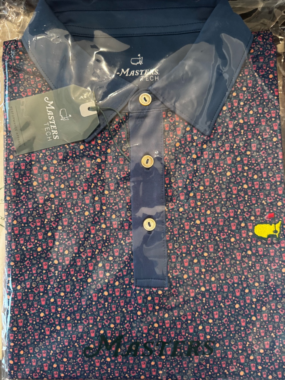 2026 Masters Men's Navy Blue Crows Nest Polo